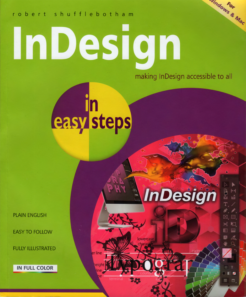 InDesign in easy steps book jacket cover